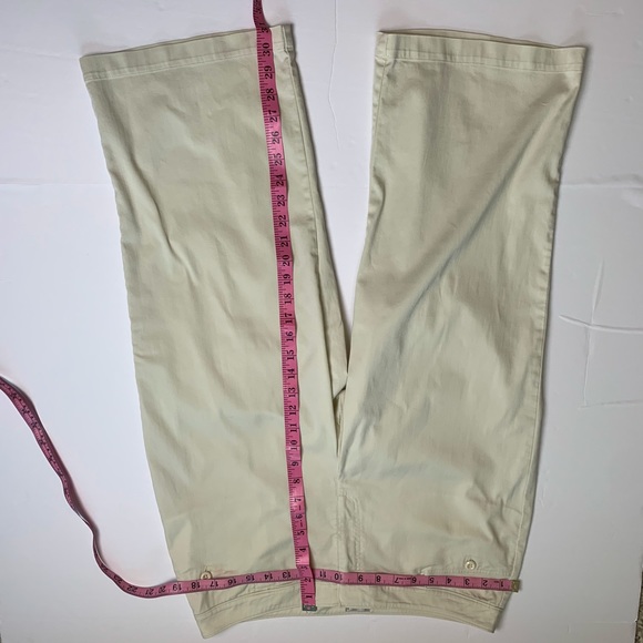 CHICOS cream colored crop pants size 2 - Picture 4 of 6